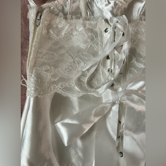 White Corset Fairytale Bride Lingerie Extra Large - Picture 2 of 7